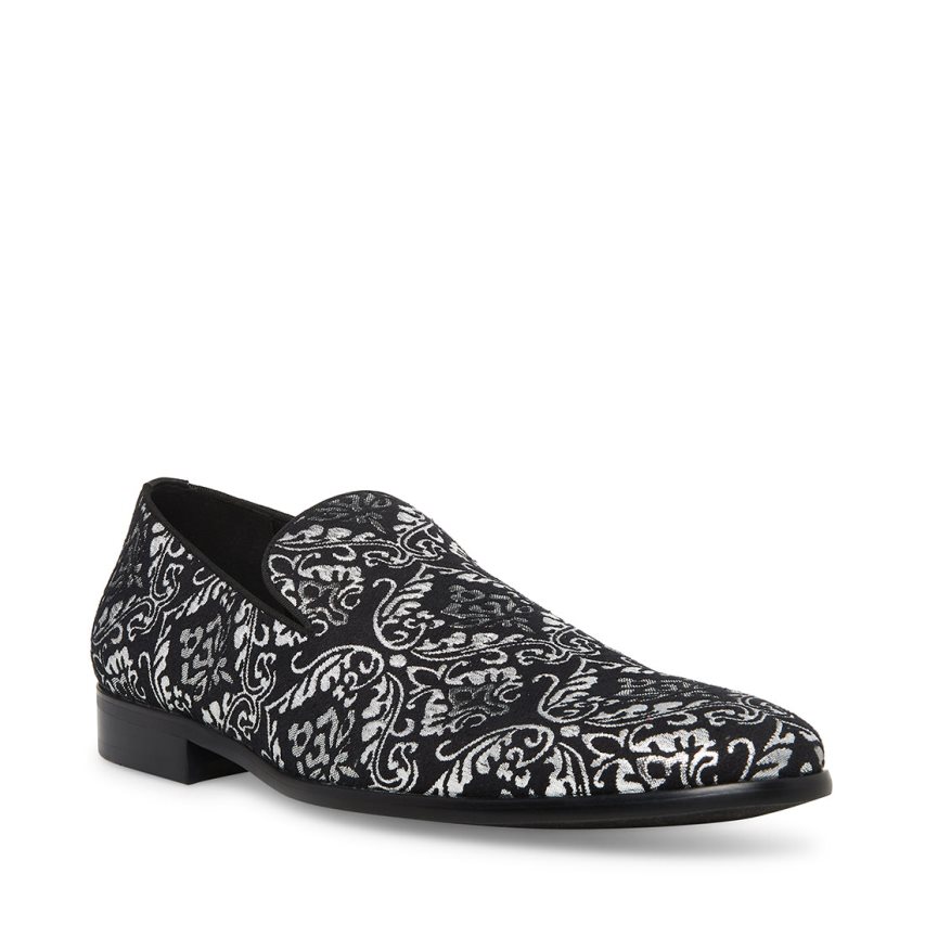 Black Steve Madden Antwerp Men's Loafers | PH 0371QLN